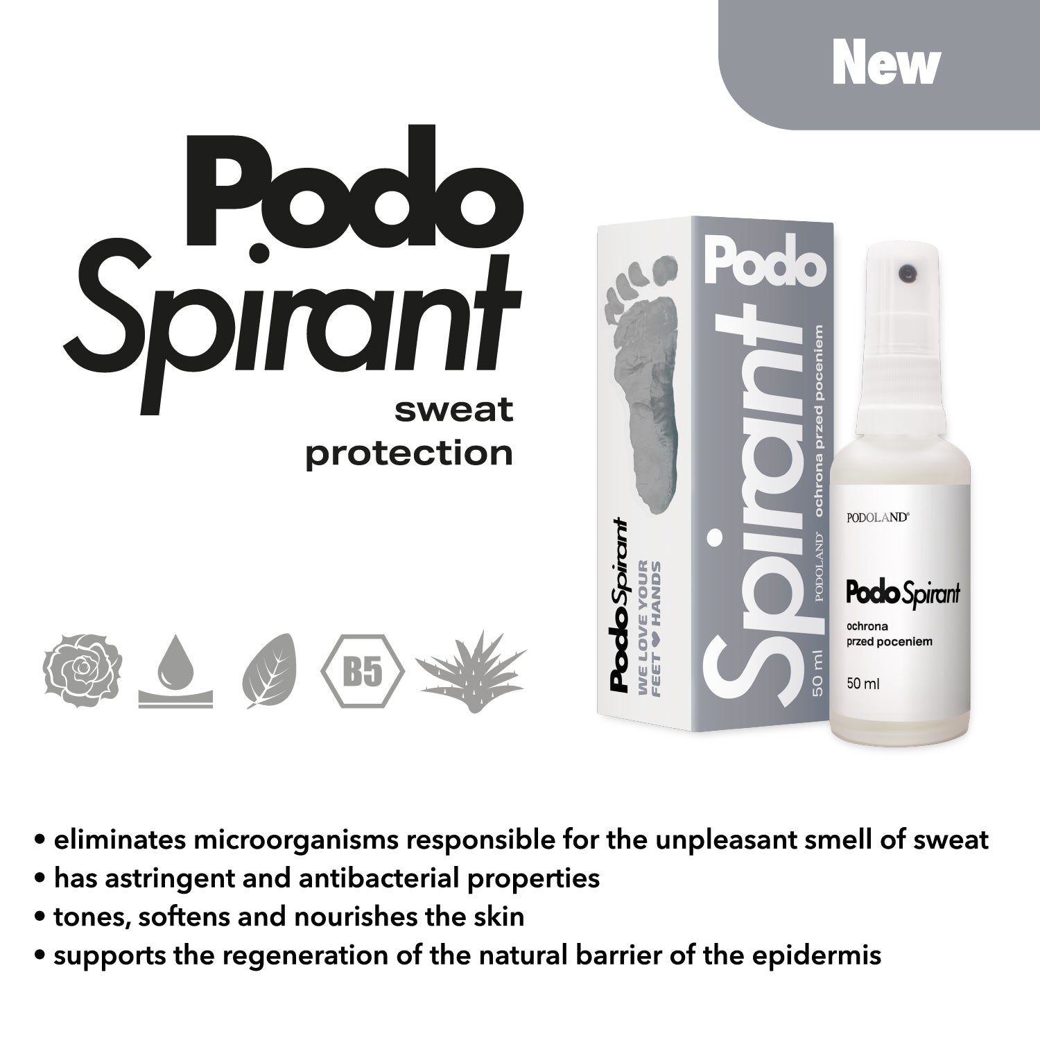 PodoSpirant - sweat protection 50ml Podoland